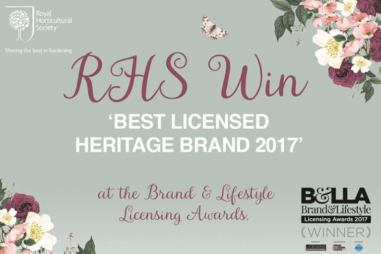 Rhs wins best licensed heritage brand 2017!