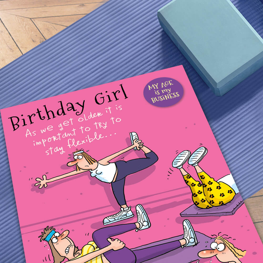 Giggles yoga card