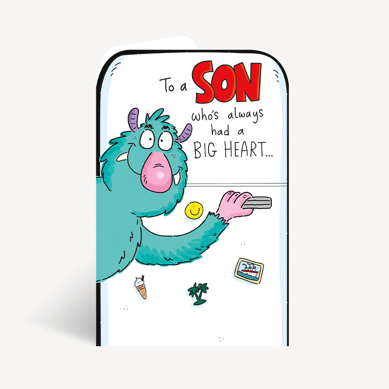 Giggles son birthday card