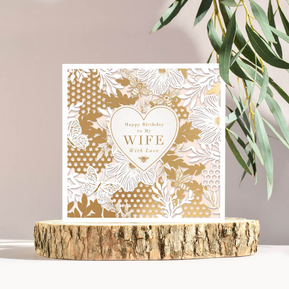 Wife Laser greeting card 