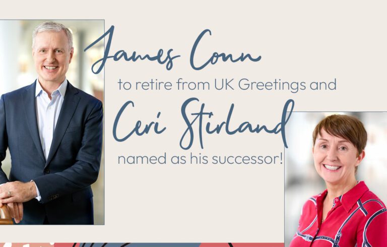James Conn to retire from UK Greetings and Ceri Stirland named as his successor