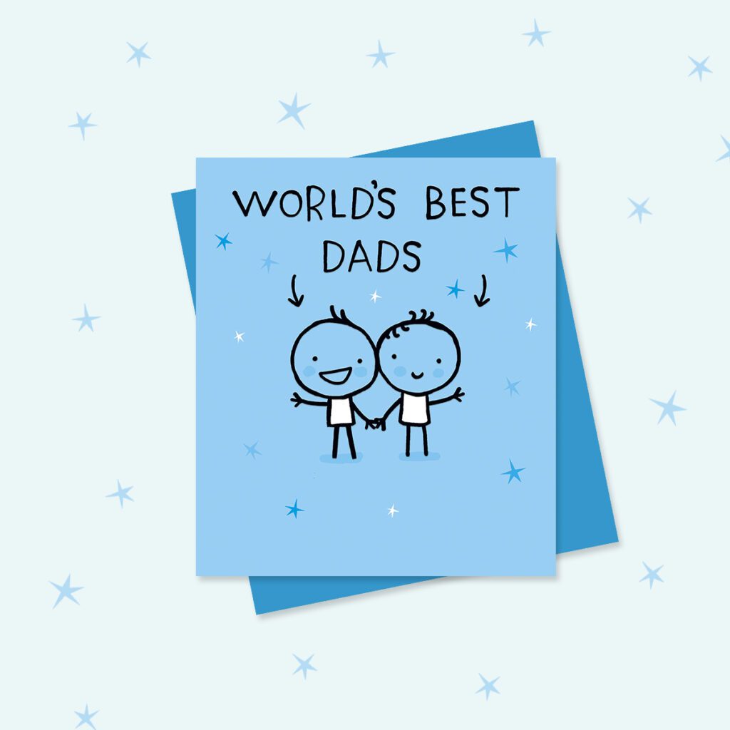 Fathers day card for two dads