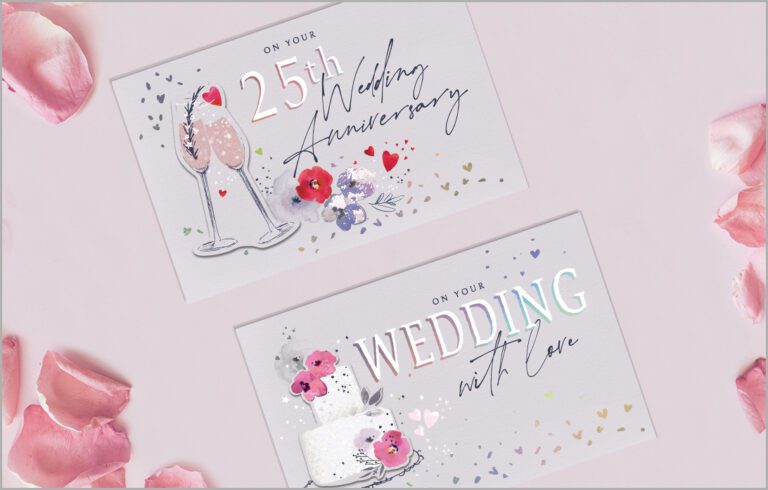 Wedding card for a friend. Wedding card for family