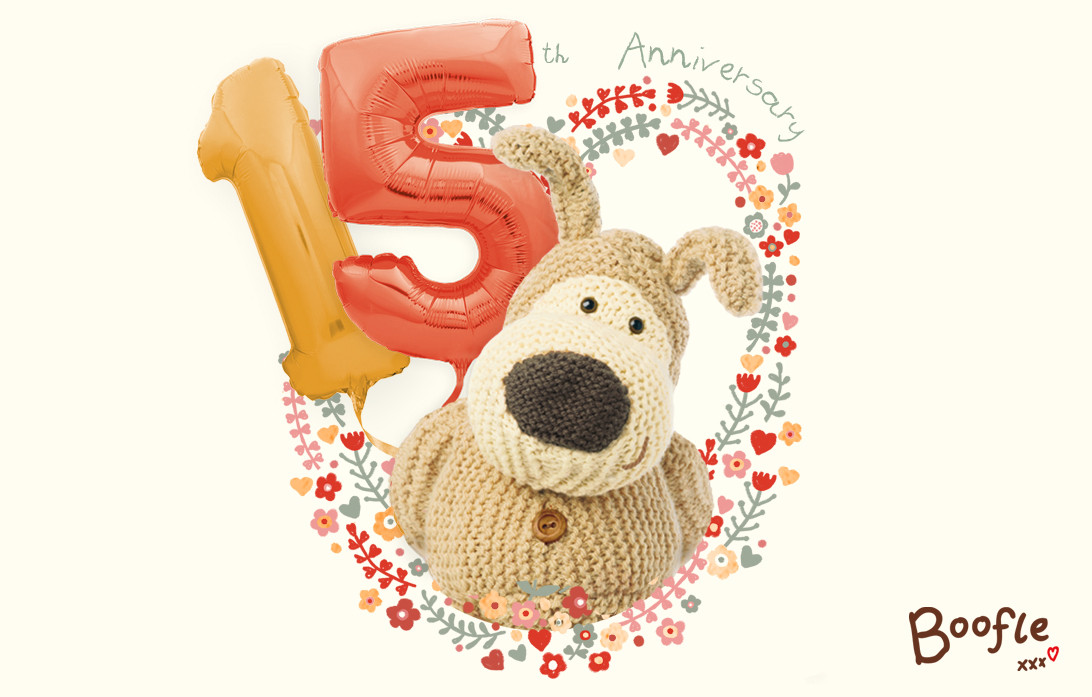 Boofle's 15th Anniversary Logo