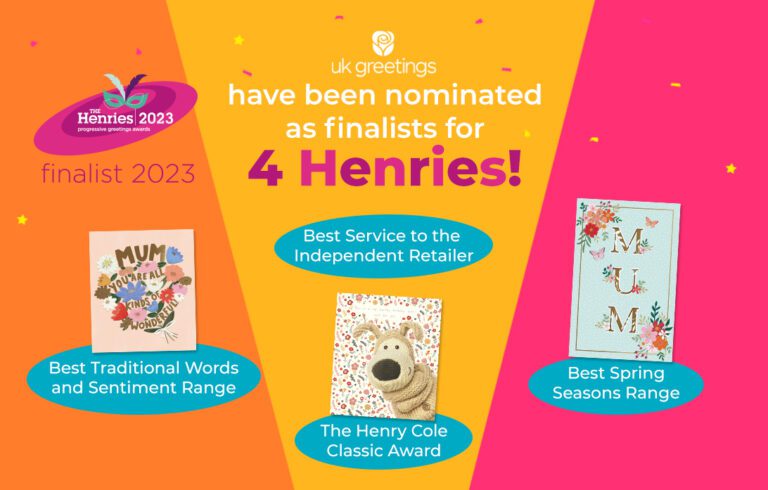UK Greetings are finalists at The Henries Awards 2023!