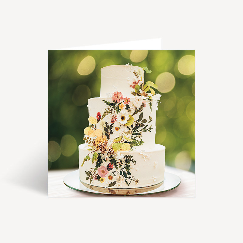 Floral cake camden birthday card