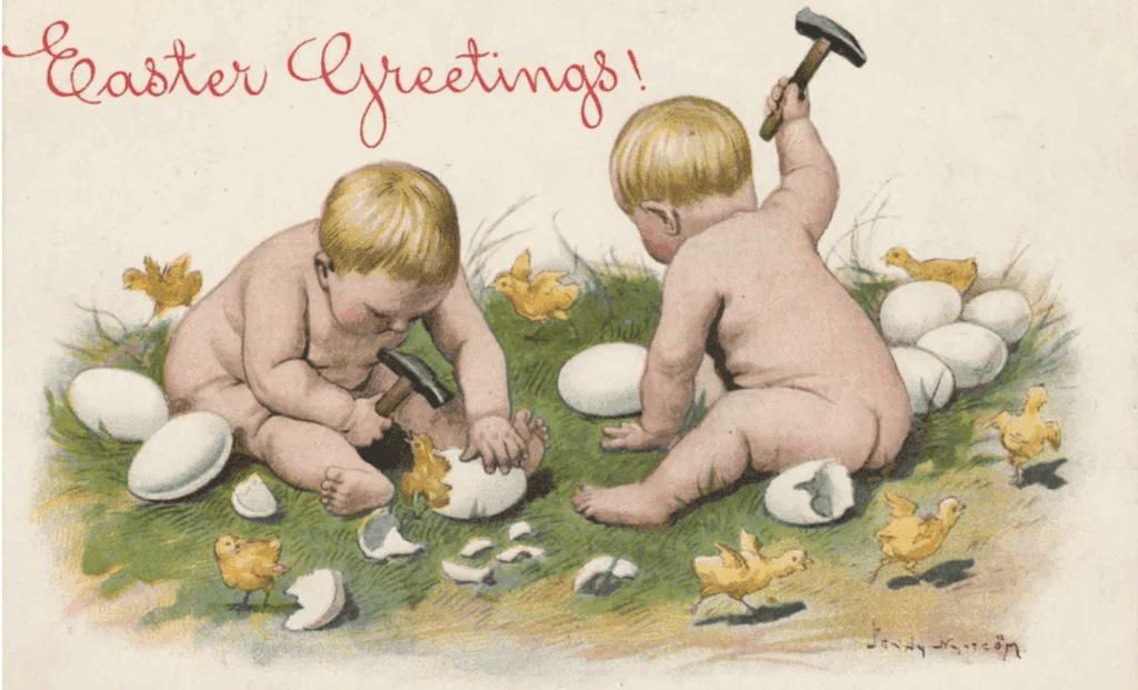 Victorian Easter card