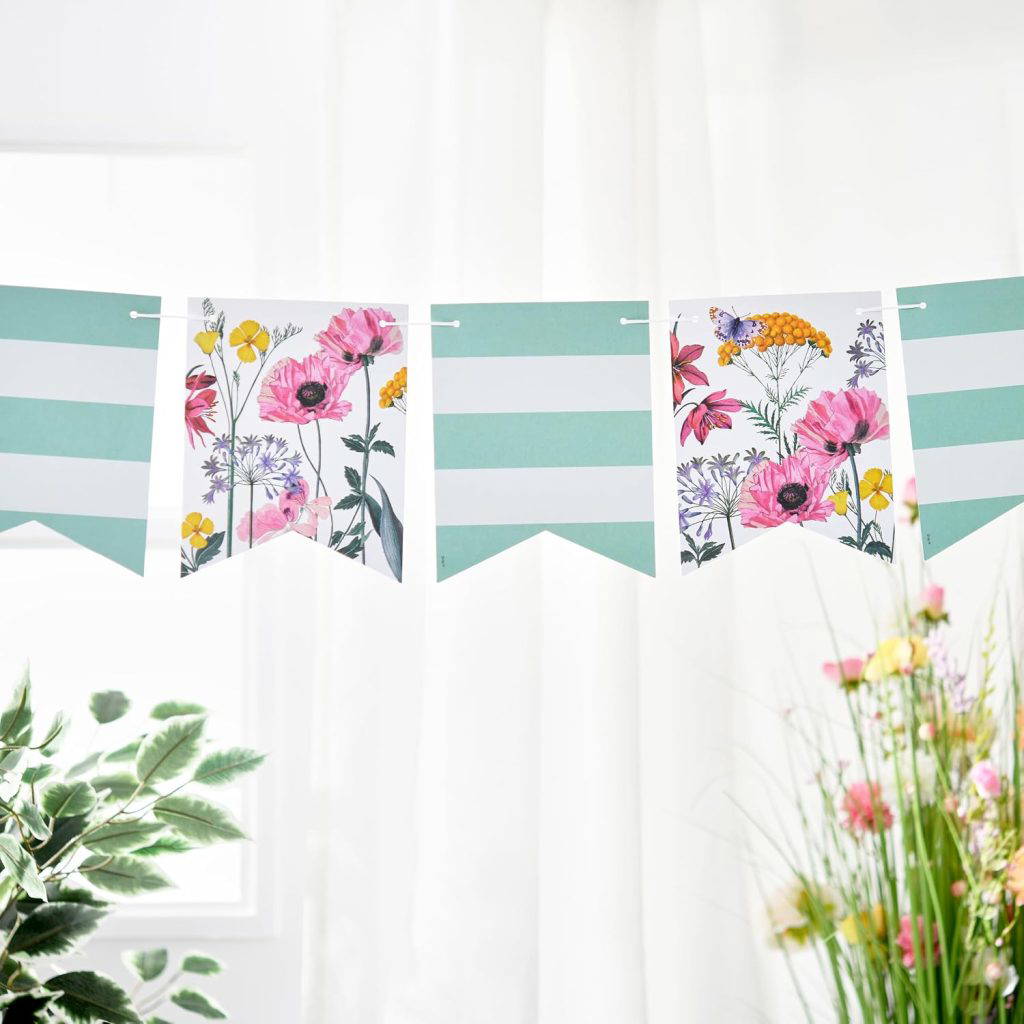 RHS Partwayre floral bunting.