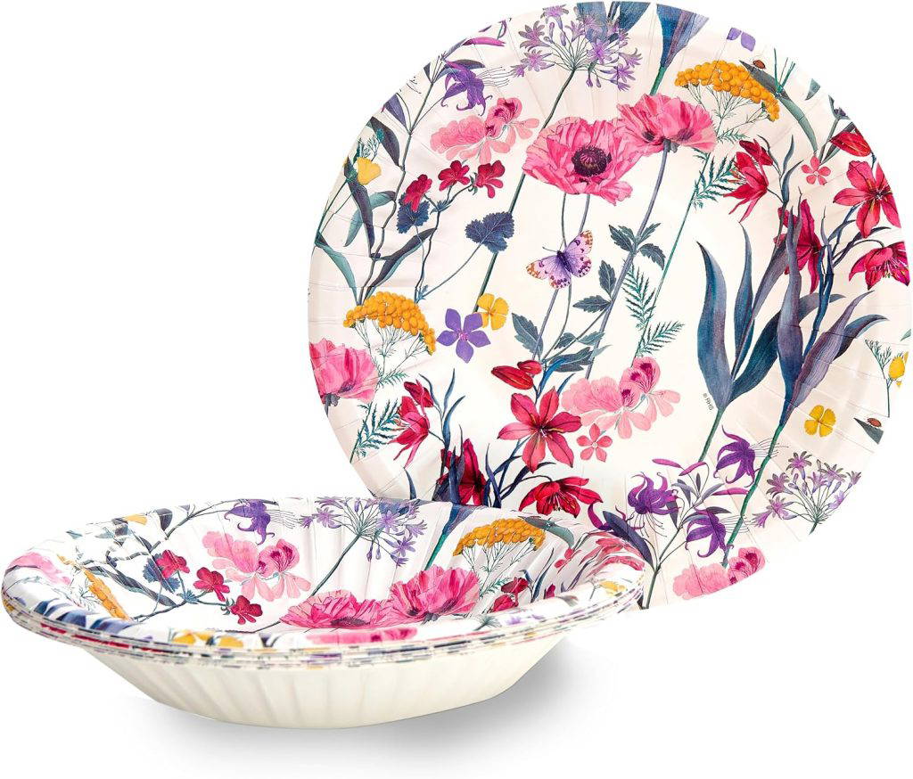 RHS partyware floral party bowls.