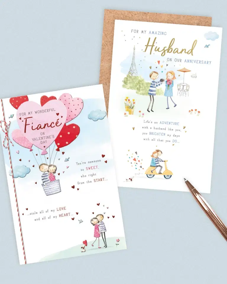 UK Greetings Two of Us Card Range.